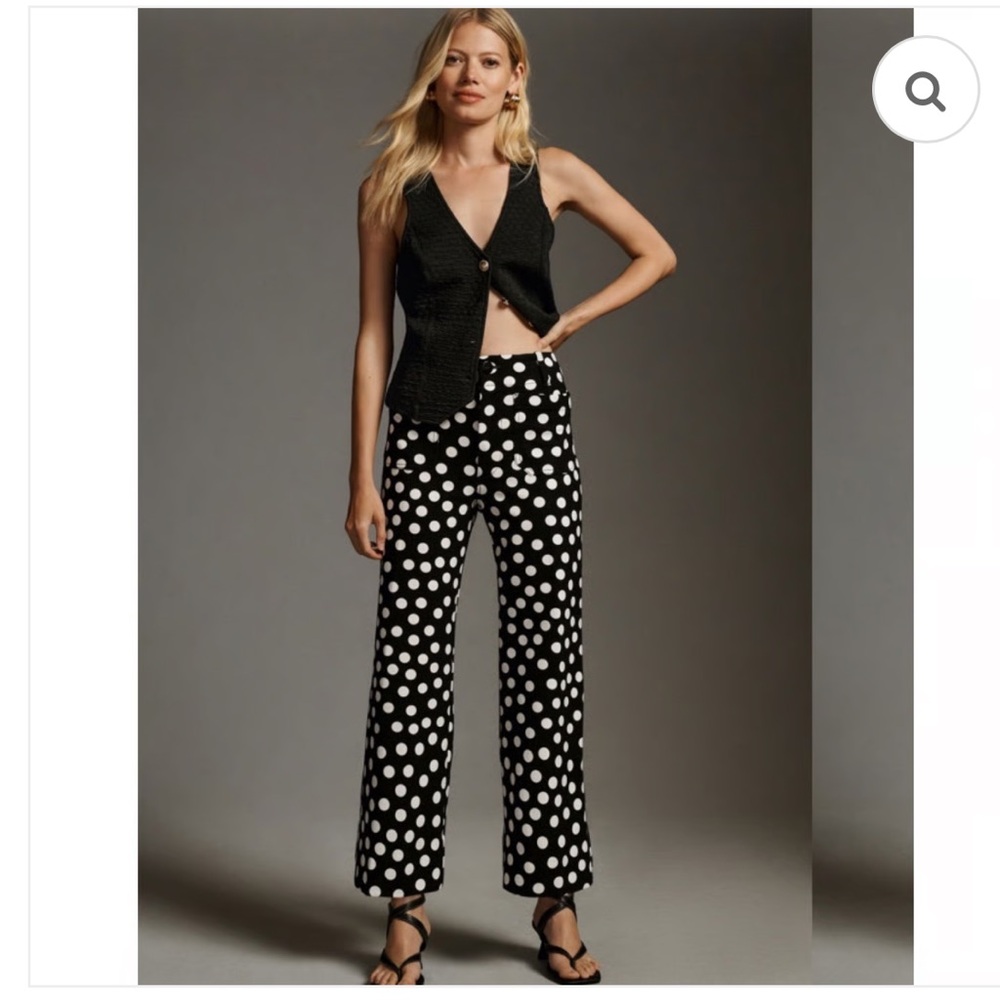 Maeve The Collette Crop Wide Leg Ponte Pants